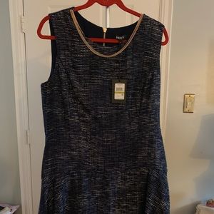 DKNY Dresses - DKNY Hudson Blue Tweed Dress Size 14 DKNY Dresses - DKNY Hudson Blue Tweed Dress Size 14